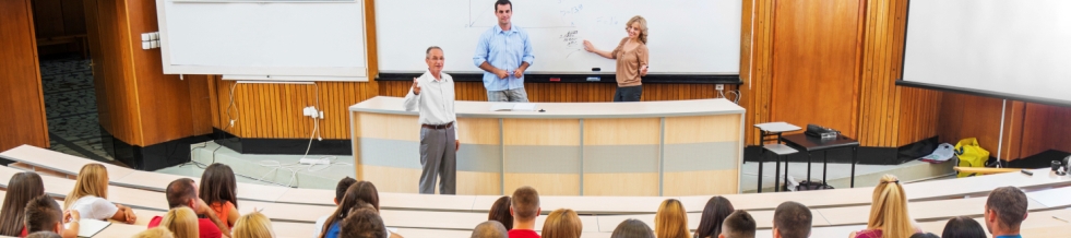 Students at a lecture
